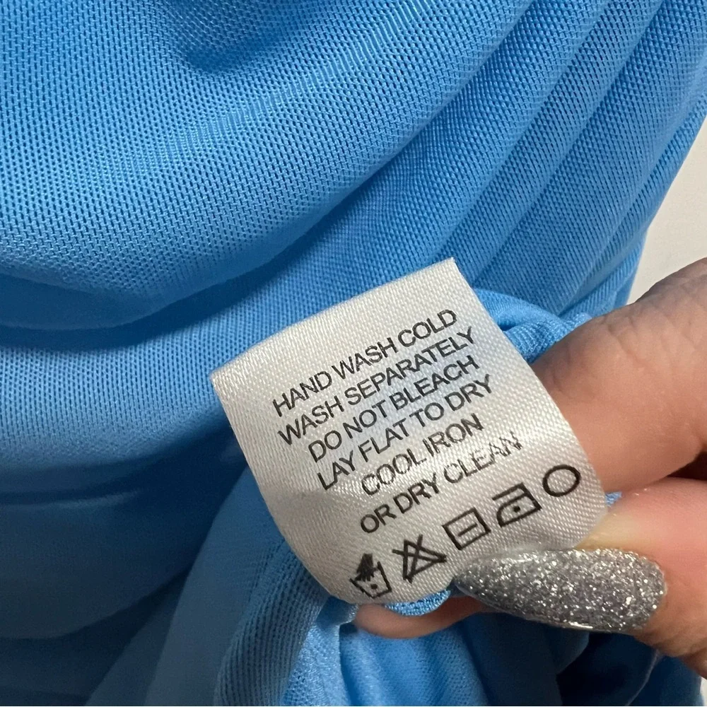 Majorelle Khalyla Off The Shoulder Maxi Gown In Blue